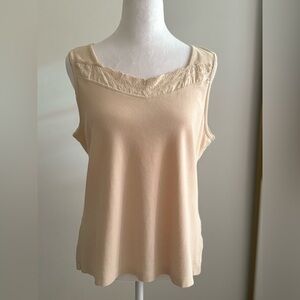 White Stag Tee Beige Sleeveless Top Size XL (16/18)